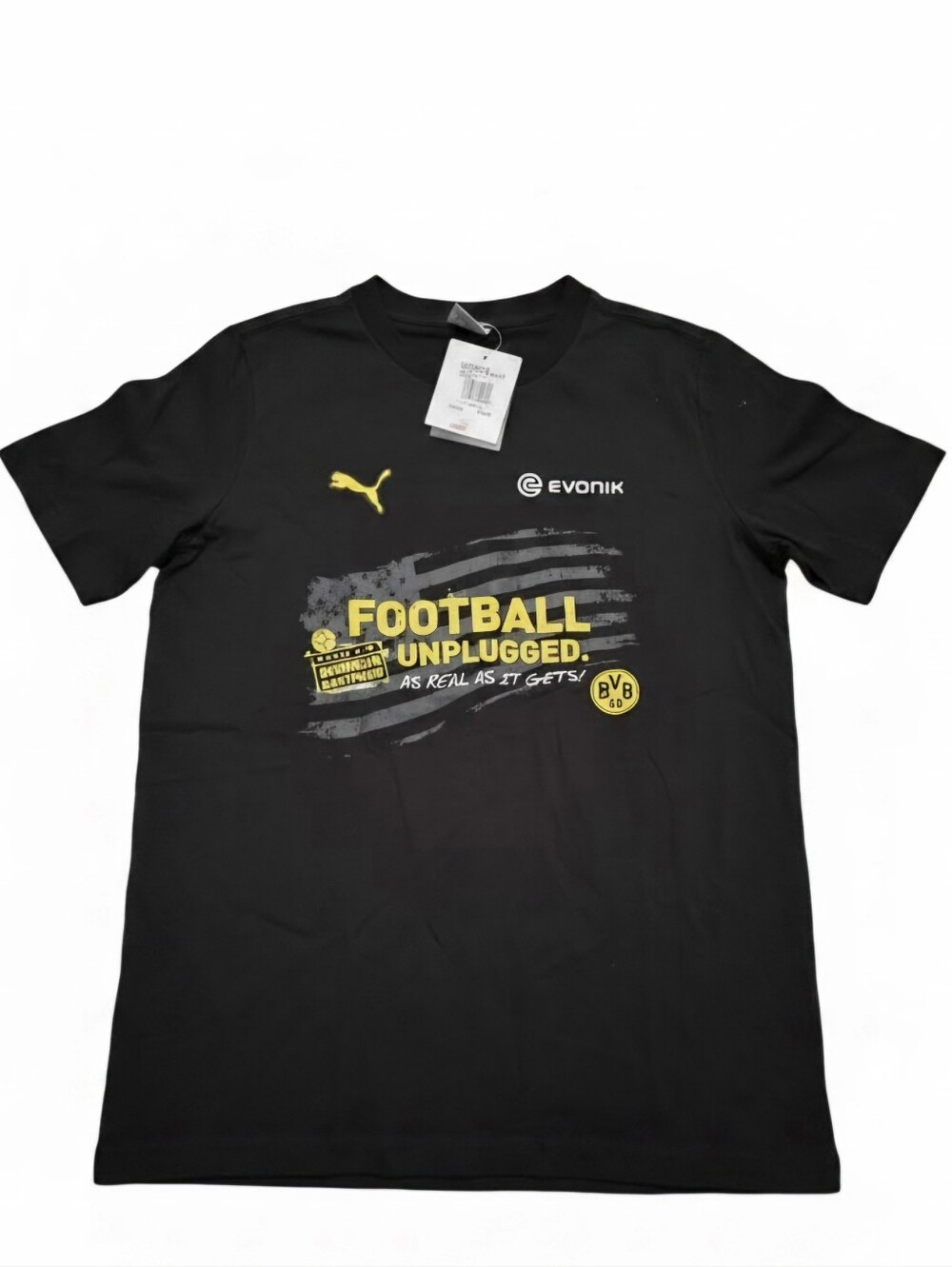 Borussia Dortmund BVB 09 US Tour Puma 'Football Unplugged' Tee - Medium